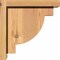Ekena Millwork Alpine Smooth Corbel w/Backplate, Western Red Cedar, 5 1/2"W x 10"D x 10"H COR06X10X10ALP01SWR - alternate 4